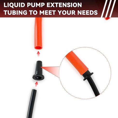 ZUFECY Multi-Function Siphon Pump Kit - Hand-Operated Fuel Transfer Pump with 39.4Inch Hose, for Gasoline, Oil, Water, Air & Inflation, Car and Home Emergency Use​ in Kuwait