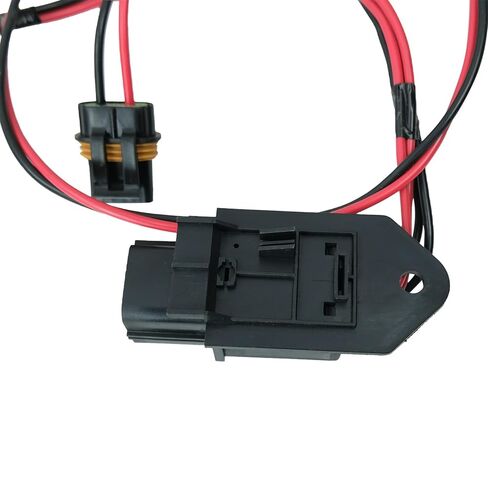Engine Cooling Fan Motor Wiring Harness Compatible with Chrysler 300 Compatible with Dodge Charger Compatible with Challenger 2009-2023 Replace# 68050137AB 68050137AA in Kuwait