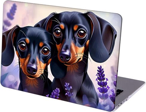 Compatible with MacBook Pro 16-inch, Hard Shell Case with Keyboard Cover and Screen Protector (A2141, 2020 2019 Release) - Dachshunds MC23018 in Saudi Arabia