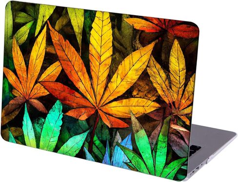 Compatible with MacBook Pro 16-inch, Hard Shell Case with Keyboard Cover and Screen Protector (A2141, 2020 2019 Release) - Weed Pattern MC23422 in Saudi Arabia