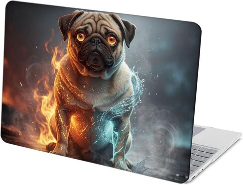 Compatible with Surface Laptop 5/4/3 13.5 inch, Hard Shell Case with Keyboard Cover and Screen Protector (Models:1951&1868, 2022 2021 2019 Release) - Pug MC22733 in Saudi Arabia