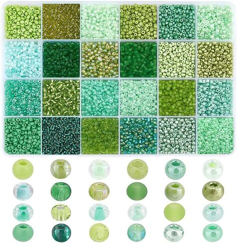 PH Pandahall 24000pcs حبات بذور الزجاج 2 مم 12/0 ميني الصداقة الزرقاء حبات الخصر 24 ألوان بحر المحيط الصغير حبات الفواصل الصغيرة لصنع سوار صنع صيف على شاطئ البحر على شاطئ البحر in Saudi Arabia