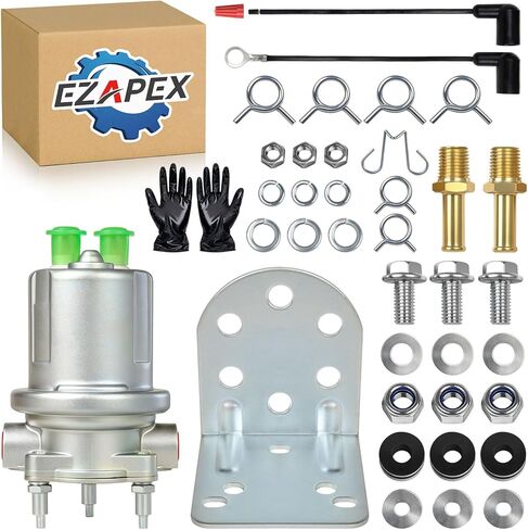 P4070 SP1130 Upgraded Electric Fuel Pump (Gloves Included) Compatible with Carter, for 12V systems in most passenger cars, trucks, SUVs, and recreational vehicles In-Line Rotary Vane Pump in Kuwait
