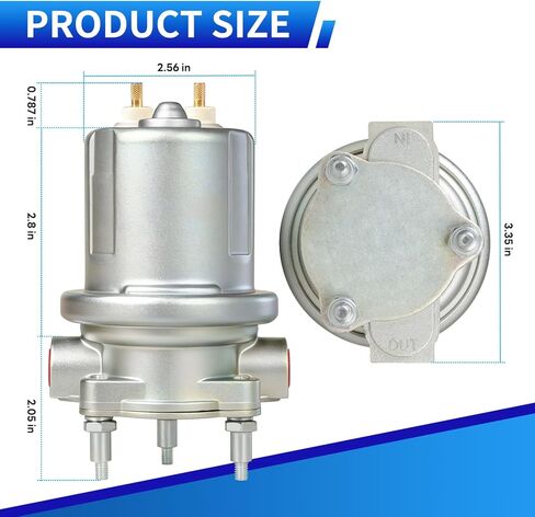 P4070 SP1130 Upgraded Electric Fuel Pump (Gloves Included) Compatible with Carter, for 12V systems in most passenger cars, trucks, SUVs, and recreational vehicles In-Line Rotary Vane Pump in Kuwait