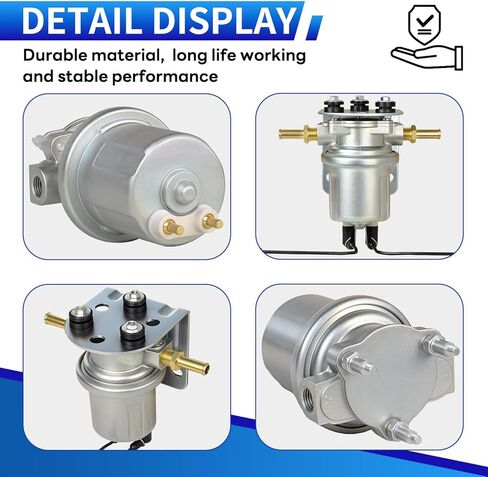 P4070 SP1130 Upgraded Electric Fuel Pump (Gloves Included) Compatible with Carter, for 12V systems in most passenger cars, trucks, SUVs, and recreational vehicles In-Line Rotary Vane Pump in Kuwait