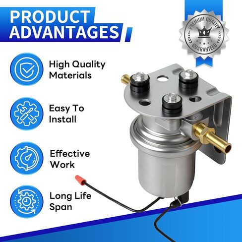 P4070 SP1130 Upgraded Electric Fuel Pump (Gloves Included) Compatible with Carter, for 12V systems in most passenger cars, trucks, SUVs, and recreational vehicles In-Line Rotary Vane Pump in Kuwait