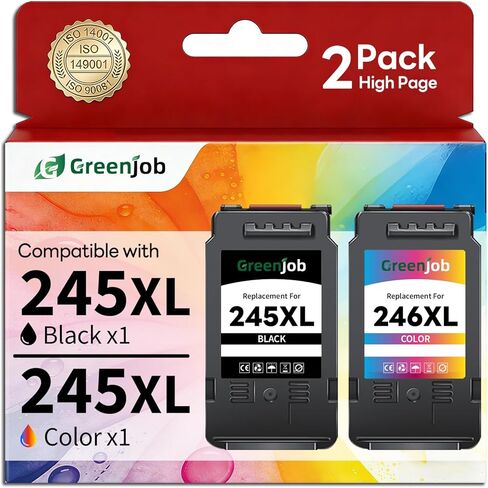 مجموعة خراطيش حبر 275XL 276XL بديلة لحبر الطابعة Canon 275XL 276XL PG-275XL CL-276XL لطابعة Canon Pixma TS3500 TS3520 TS3700 TS3720 TS3722 TR4700 TR4720 TR4722 (1 أسود، 1 لون) in Kuwait