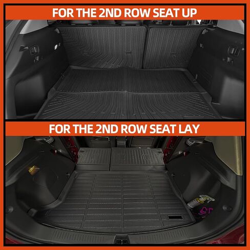 سجادات أرضية مناسبة لجميع الأحوال الجوية لسيارة Toyota Highlander 2001-2007 (محدودة، محدودة مع الصف الثالث، رياضية، رياضية مع الصف الثالث) حصيرة صندوق السيارة ومسند الظهر لاستبدال سجادات الأرضية من ملحقات Toyota Highlander in Kuwait