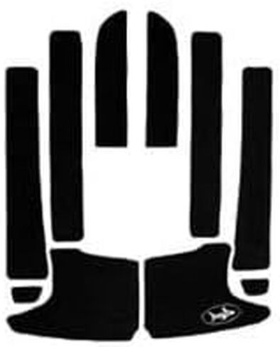 حصائر الجر BlackTip Jetsports متوافقة مع Kawasaki 97-99 1100 STX/01-02 900 STS/99-00 900 STX أسود in Kuwait