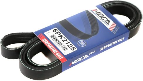 Serpentine Belt 6PK2125 Compatible with Chevrolet, for Hyundai, for Kia, for Mercedes-Benz - Camaro Santa Fe Sonata Sorento Optima E400 GLC43 in Kuwait