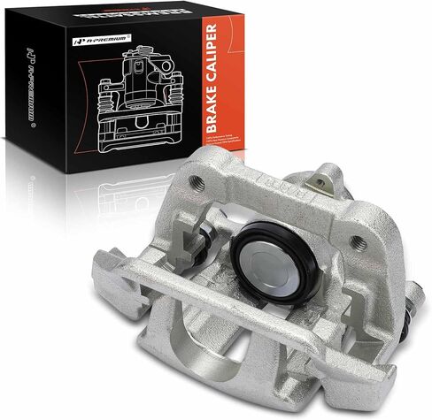 A-Premium Disc Brake Caliper Assembly with Bracket Compatible with Select Volvo Models - S60 2011-2018, S80 2007-2016, V60 2015-2018, V70 2008-2010, XC60 2010-2017, XC70 2008-2016 - Rear Passenger in Saudi Arabia
