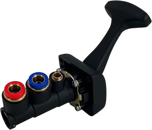 استبدال صمام التحكم في فرامل المقطورة للخدمة الشاقة 26503-1 GTD-26503-1 متوافق مع تطوير Freightliner GT، تكوين ثلاثي الاتجاهات، 2 من منافذ الدفع 3/8 بوصة، 1 من 1/4 بوصة دفع للداخل in Kuwait