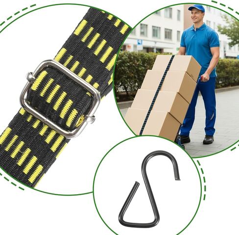 8 قطع من حبال بنجي مسطحة قابلة للتعديل مقاس 77-84 بوصة مع خطاف، أشرطة مطاطية شديدة التحمل للاستخدام في الهواء الطلق، أشرطة بنجي مطاطية طويلة ومسطحة عالية المرونة، لتحريك أقمشة الأمتعة، ملونة in Kuwait