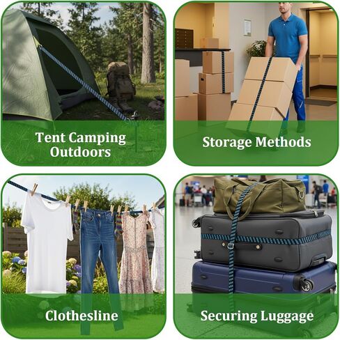 8 قطع من حبال بنجي مسطحة قابلة للتعديل مقاس 77-84 بوصة مع خطاف، أشرطة مطاطية شديدة التحمل للاستخدام في الهواء الطلق، أشرطة بنجي مطاطية طويلة ومسطحة عالية المرونة، لتحريك أقمشة الأمتعة، ملونة in Kuwait