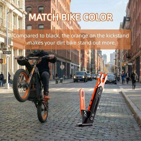 Adjustable Kickstand for Tutti Soleil01, Dirt Bike Side Support Stand Kickstand, Non-Slip, E-Bike Accessories Replacement Parts for Tutti Soleil01 in Kuwait