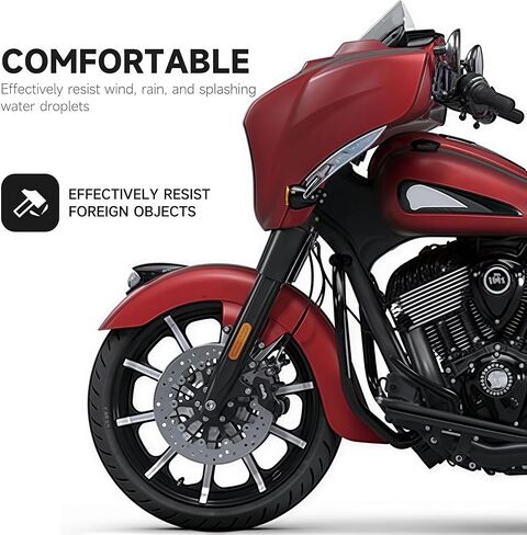 Motorcycle Aerodynamic Wings Fairings Wings Air Deflectors for Indian Chieftain Dark Horse Limited, Roadmaster Dark Horse/Limited 2019-2024 Fairing Side Shield in Kuwait