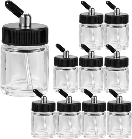 OPHIR 22CC Single-Action Airbrush Plastic Bottles Professional Paint Cup Model Air Tool Box of 10 in Saudi Arabia