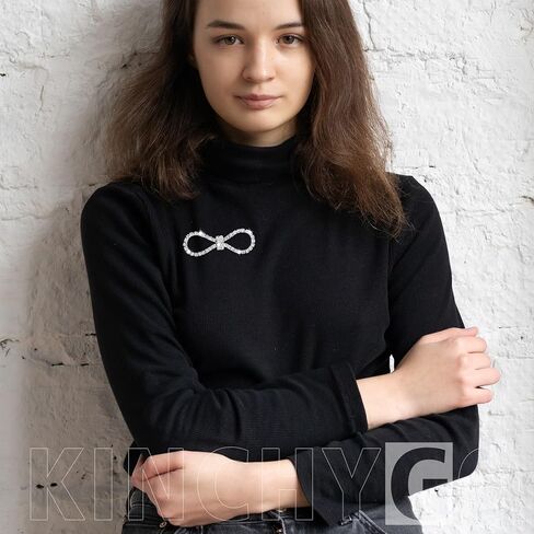 10 Pack Crystal Bow Lapel Pin Brooches for Backpack Hat Decoration Wedding Party Silver in Kuwait