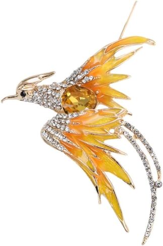 Phoenix Brooch Pins for Women, Gold Phoenix Brooch Pin, Cute Phoenix Animal Brooch Lapel Pin, Bohemian Phoenix Bird Brooches Pins for Women Hat Bag Suit Dress Accessories Jewelry in Saudi Arabia