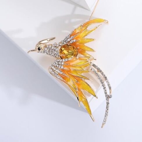 Phoenix Brooch Pins for Women, Gold Phoenix Brooch Pin, Cute Phoenix Animal Brooch Lapel Pin, Bohemian Phoenix Bird Brooches Pins for Women Hat Bag Suit Dress Accessories Jewelry in Saudi Arabia