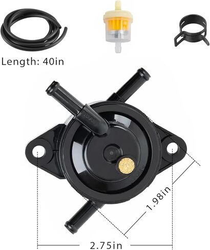 مضخة الوقود 49040-0770 متوافقة مع محركات سلسلة Kawasaki FR FS FX FR691V FR651V FR730V FS600V FS651V FS691V FS730V FR541V FR600V FS481V FS541V مضخة وقود جزازة العشب تحل محل 49040-7008 in Kuwait
