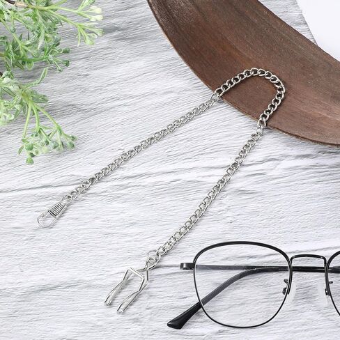 Pocket Watch Chain, Silver Pocket Chain for Men 14.5 Inch Vintage Alloy Vest Chains for Men Women Daily Party Accessory in Kuwait