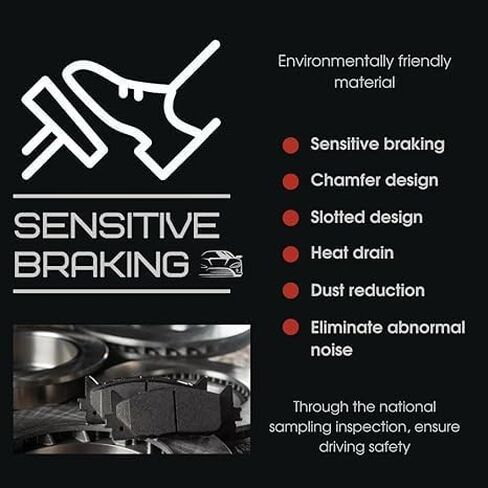 Ceramic Brake Pads Front and Rear Fit for Nissan NV1500/NV2500/NV3500 2012-2021, NISSAN TITAN XD 2016-2022 in Kuwait