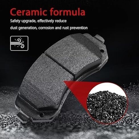 Ceramic Brake Pads Front and Rear Fit for Nissan NV1500/NV2500/NV3500 2012-2021, NISSAN TITAN XD 2016-2022 in Kuwait