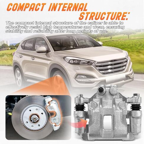 مجموعة فرجار الفرامل مع دعامة مناسبة لسيارة Hyundai Tucson 2010-2015؛ كيا سبورتاج 2011-2016 (جانب السائق الخلفي) in Saudi Arabia