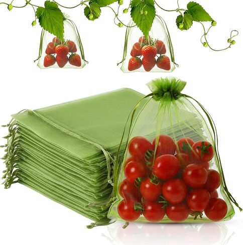 أكياس أورجانزا ، حقائب هدايا 100pcs أبيض أكياس أورجانية 4x6 بوصة in Saudi Arabia