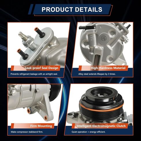 ضاغط مكيف هواء 22931654 متوافق مع شيفروليه ترافيرس 2013-2020؛ متوافق مع جي إم سي أكاديا 2013-2017، أكاديا المحدودة 2017 استبدال # 23499392 23229830 in Kuwait