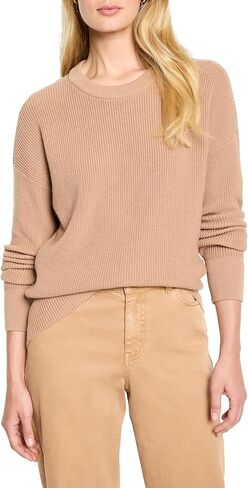 NIC+ZOE Women's Shaker Stitch Crew Neck Sweater in Saudi Arabia