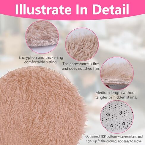 6 Pack Crazy Carpet Circle Seats, 16 Inch Round Floor Cushions for Classroom, Soft Educational Play Mat for Group Activities and School Learning, Sitting Rug for Reading and Marker Playing Areas in Kuwait