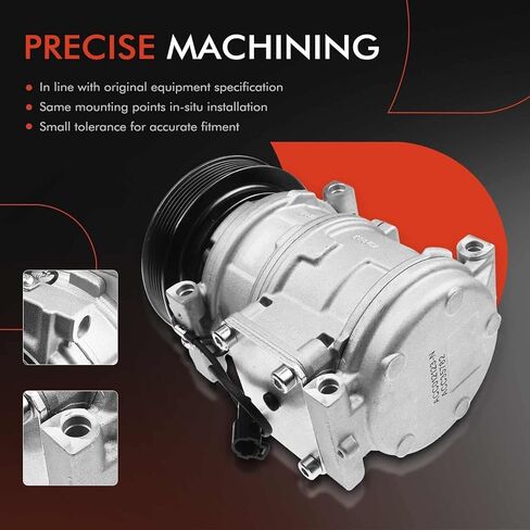 A-Premium Air Conditioner AC Compressor with Clutch Compatible with Jeep Grand Cherokee 4.0L 1993-1997, with 10PA17C Compressor in Saudi Arabia