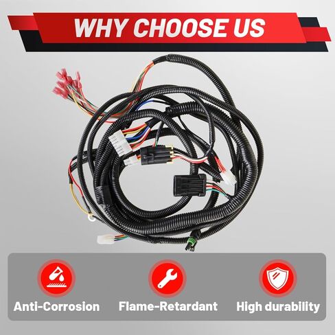Upgraded 625805 Complete Main Wiring Harness with Port Control Wire Compatible with 2010-2022 Golf Cart EZGO TXT48 Replace 625805 in Kuwait