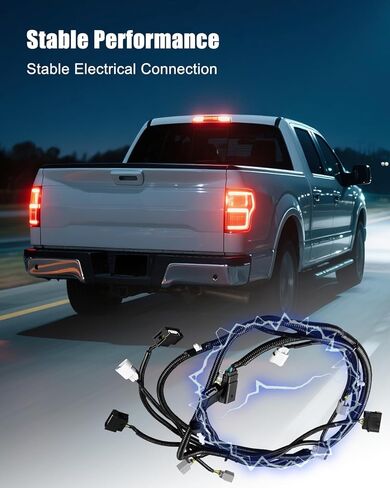 Left and Right Tail Light Lamp Wiring Harness Fit for Ford F-150 3.5L 3.7L 5.0L 6.2L V6 V8 2011 2012 2013 2014, Tail Light Wire Harness Driver and Passenger Side Replace BL3Z-13A409-B in Saudi Arabia