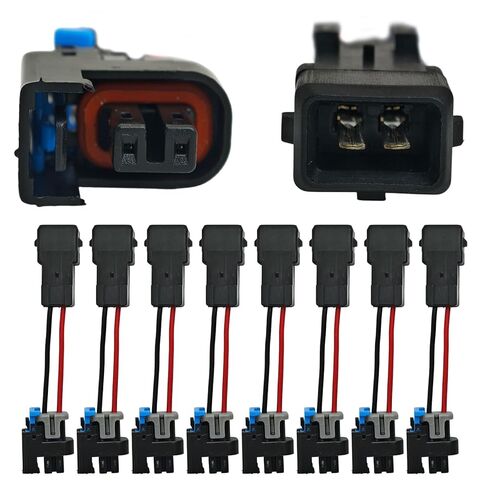 Fuel Injector Adapter EV1 Harness to Mini-Delphi/Multec 2, Replace 17113553 25317628, Compatible with GM LS Truck 4.8 5.3 6.0 LQ4 LQ9 LR4 LM7 LM4 L33 Silverado Sierra Tahoe Yukon Suburban in Saudi Arabia
