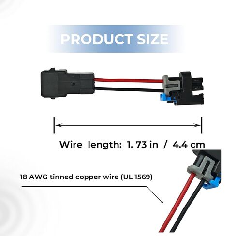 Fuel Injector Adapter EV1 Harness to Mini-Delphi/Multec 2, Replace 17113553 25317628, Compatible with GM LS Truck 4.8 5.3 6.0 LQ4 LQ9 LR4 LM7 LM4 L33 Silverado Sierra Tahoe Yukon Suburban in Saudi Arabia
