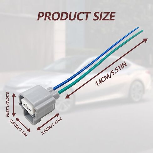2 قطعة مقبس أسلاك إشارة الضوء الانعطاف، متوافق مع Toy0ta 4Runner Camry Sci0n iQ tC الجبهة بدوره ضوء إشارة تسخير كابل موصل ضفيرة استبدال 90980-11019 in Saudi Arabia