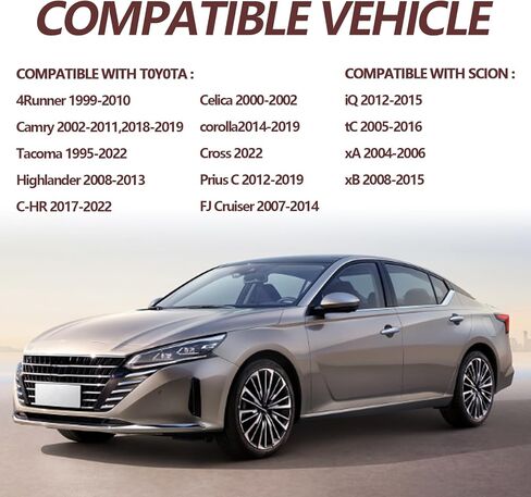 2 قطعة مقبس أسلاك إشارة الضوء الانعطاف، متوافق مع Toy0ta 4Runner Camry Sci0n iQ tC الجبهة بدوره ضوء إشارة تسخير كابل موصل ضفيرة استبدال 90980-11019 in Saudi Arabia