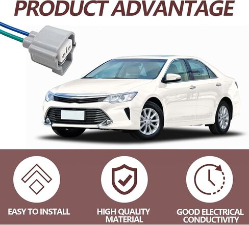 2 قطعة مقبس أسلاك إشارة الضوء الانعطاف، متوافق مع Toy0ta 4Runner Camry Sci0n iQ tC الجبهة بدوره ضوء إشارة تسخير كابل موصل ضفيرة استبدال 90980-11019 in Saudi Arabia