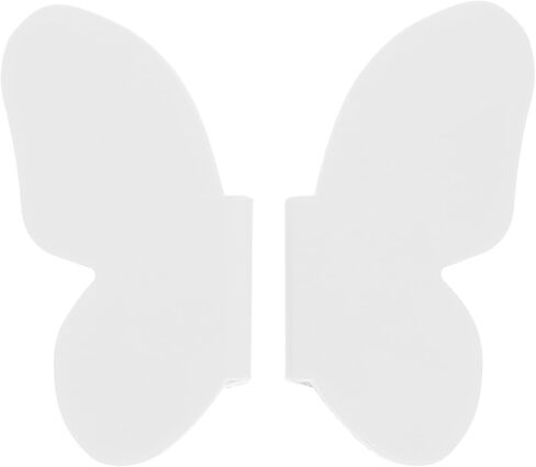 Sewroro Butterfly Cabinet Drawer Handles 1 Pair White Metal Decorative Dresser Hardware Knobs for Room Furniture Pulls and Cabinet Door Accessories in Saudi Arabia