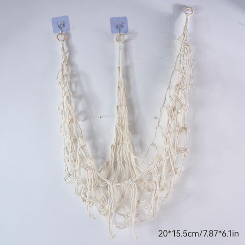 Macrame Wall Hanging with Tassels, Boho Decor with Gold Star Accents in Saudi Arabia