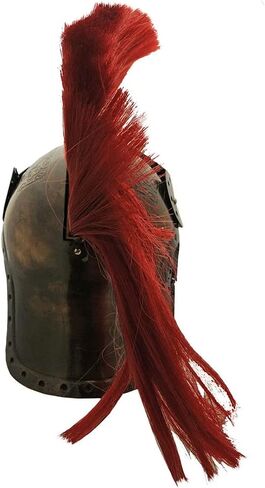 Red Plumed Brass Finished Wearable Replica Roman Centurion Helmet in Kuwait