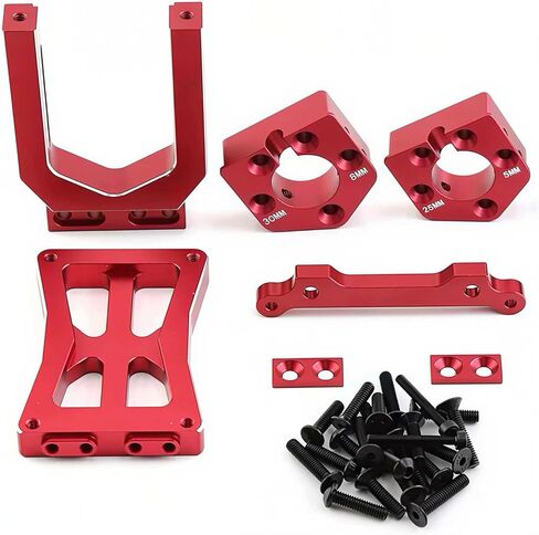Aluminum X-Maxx Motor Mount for 1/5 X-Maxx 6S 8S,1/6 XRT 8S RC Car Upgrades Part, Replacement of # 7760 (Red) in Kuwait