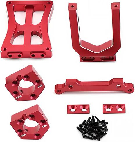 Aluminum X-Maxx Motor Mount for 1/5 X-Maxx 6S 8S,1/6 XRT 8S RC Car Upgrades Part, Replacement of # 7760 (Red) in Kuwait