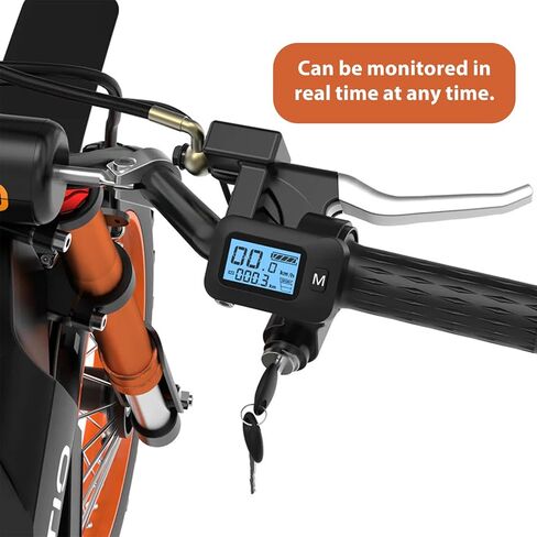 شاشة عرض مدمجة مع زر مفتاح M فقط بديل يناسب الدراجة الترابية الكهربائية Tuttio Soleil01، دراجة نارية كهربائية 48 فولت، لاحظ أن هذا الزر مع M غير متوافق مع الزر الذي لا يحتوي على M in Kuwait