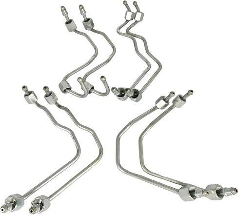 8X Fuel Injector Line Kit 12670468 Compatible with Chevrolet Express 2010-2016, Silverado Compatible with Duramax 6.6L Diesel LML LGH 2011-2016 12670469 12670460 12670471 98063063 8 Cyl Engine in Kuwait