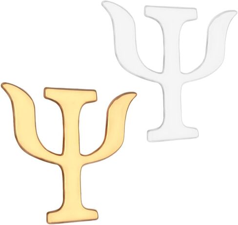 KESYOO 2pcs Psi Symbol Pin Psychology Symbol Pin Psychology Pendant Gold and Silver in Saudi Arabia