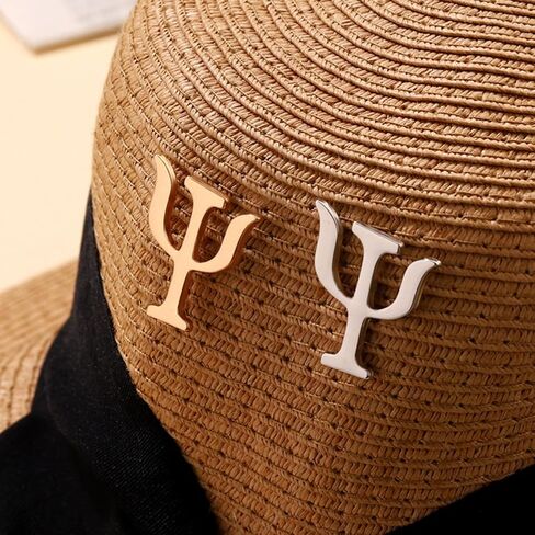 KESYOO 2pcs Psi Symbol Pin Psychology Symbol Pin Psychology Pendant Gold and Silver in Saudi Arabia